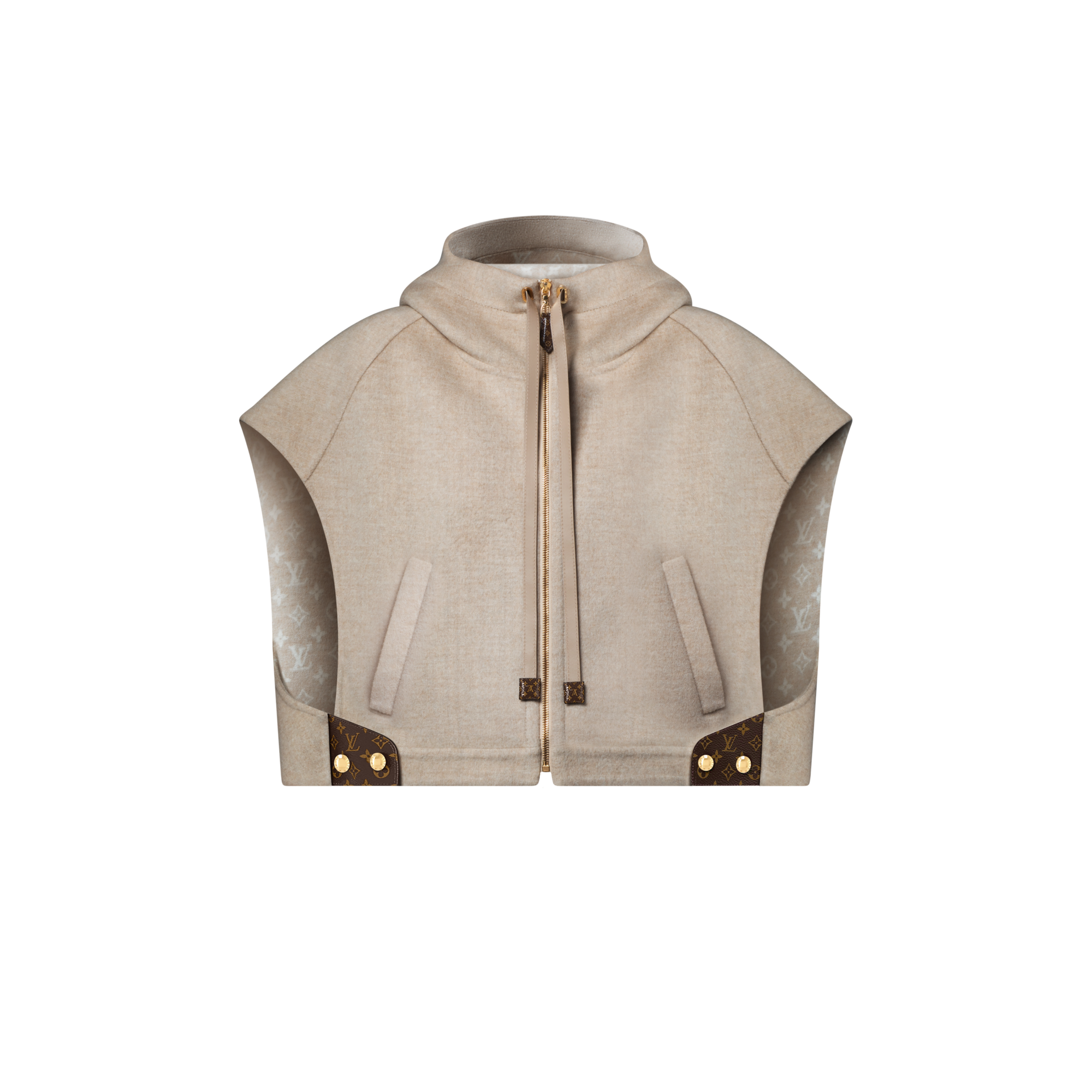 Double Face Jacke mit offenen Ärmeln  Damen Ready to Wear Mäntel und Jacken | LOUIS VUITTON (Zoom)