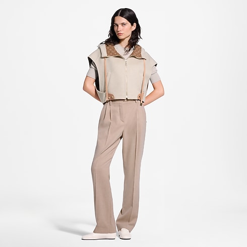 Double Face Jacke mit offenen Ärmeln Damen Ready to Wear Mäntel und Jacken | LOUIS VUITTON (Zoom)