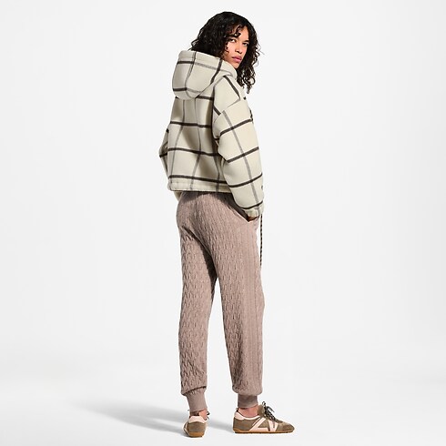 Double Face Jacke mit Reißverschluss und Tartan-Motiv Damen Ready to Wear Mäntel und Jacken | LOUIS VUITTON (Zoom)