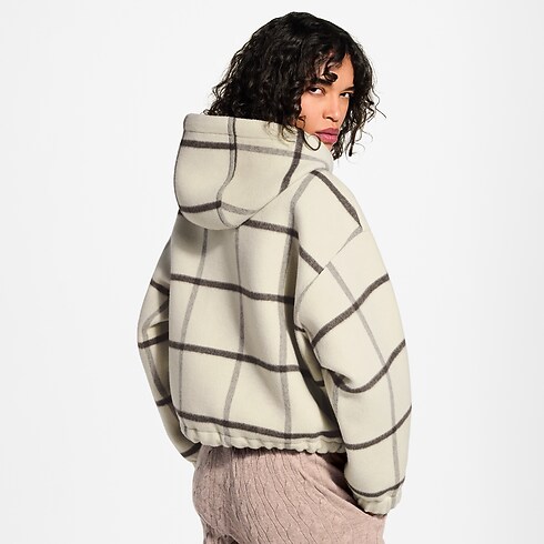 Double Face Jacke mit Reißverschluss und Tartan-Motiv Damen Ready to Wear Mäntel und Jacken | LOUIS VUITTON (Zoom)