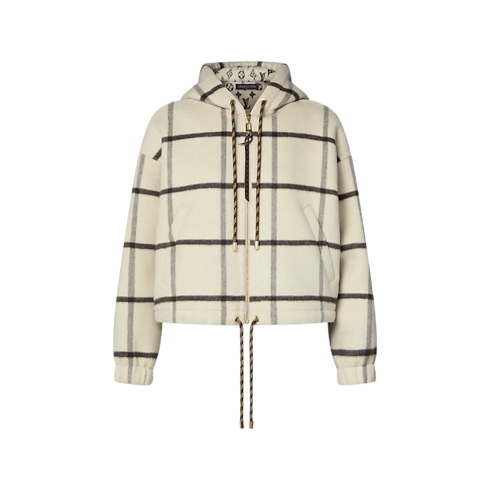 Double Face Jacke mit Reißverschluss und Tartan-Motiv Damen Ready to Wear Mäntel und Jacken | LOUIS VUITTON (Zoom)