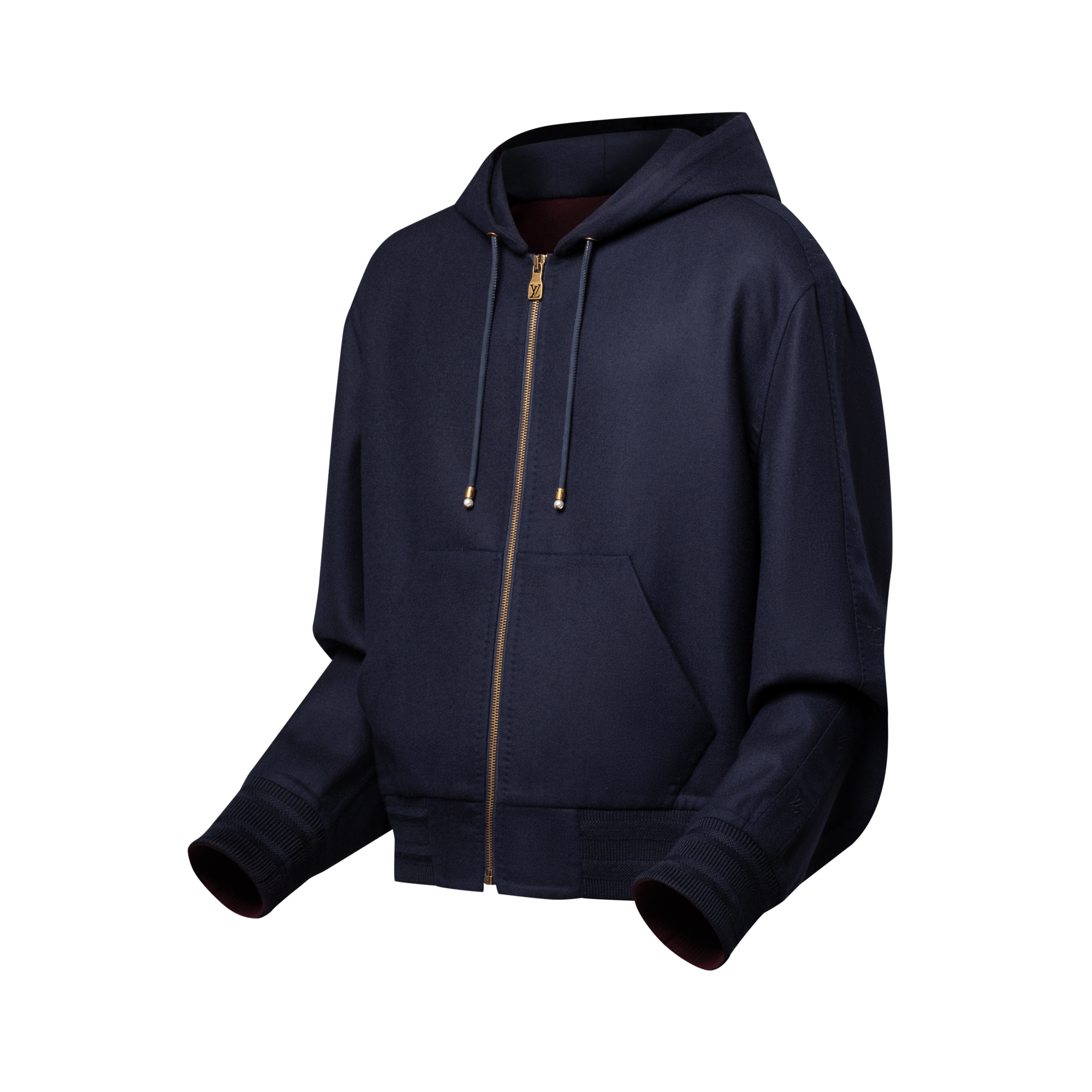 Double Face Kapuzenblouson aus Woll-Seidengemisch  Herren Ready to Wear Jacken und Mäntel | LOUIS VUITTON (Zoom)