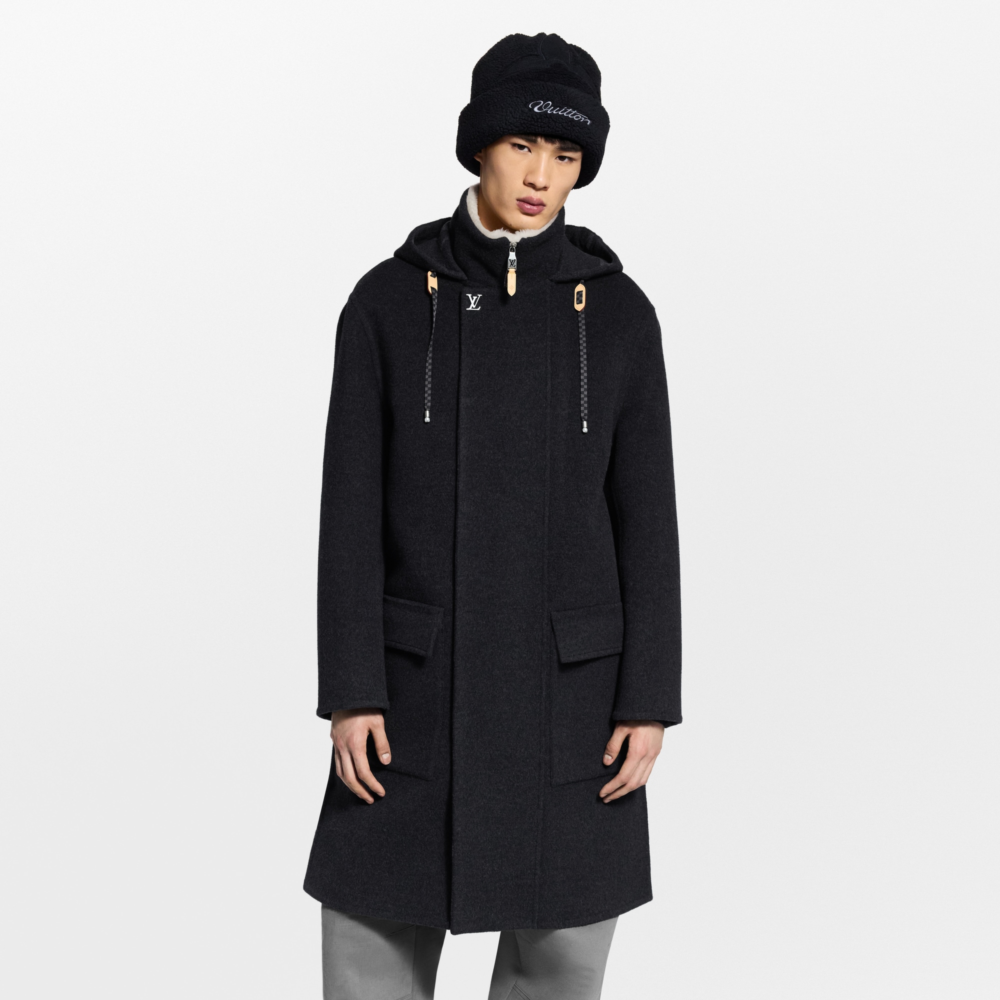 Double Face Mantel aus Kaschmir-Seidengemisch  Herren Ready to Wear Jacken und Mäntel | LOUIS VUITTON (Zoom)