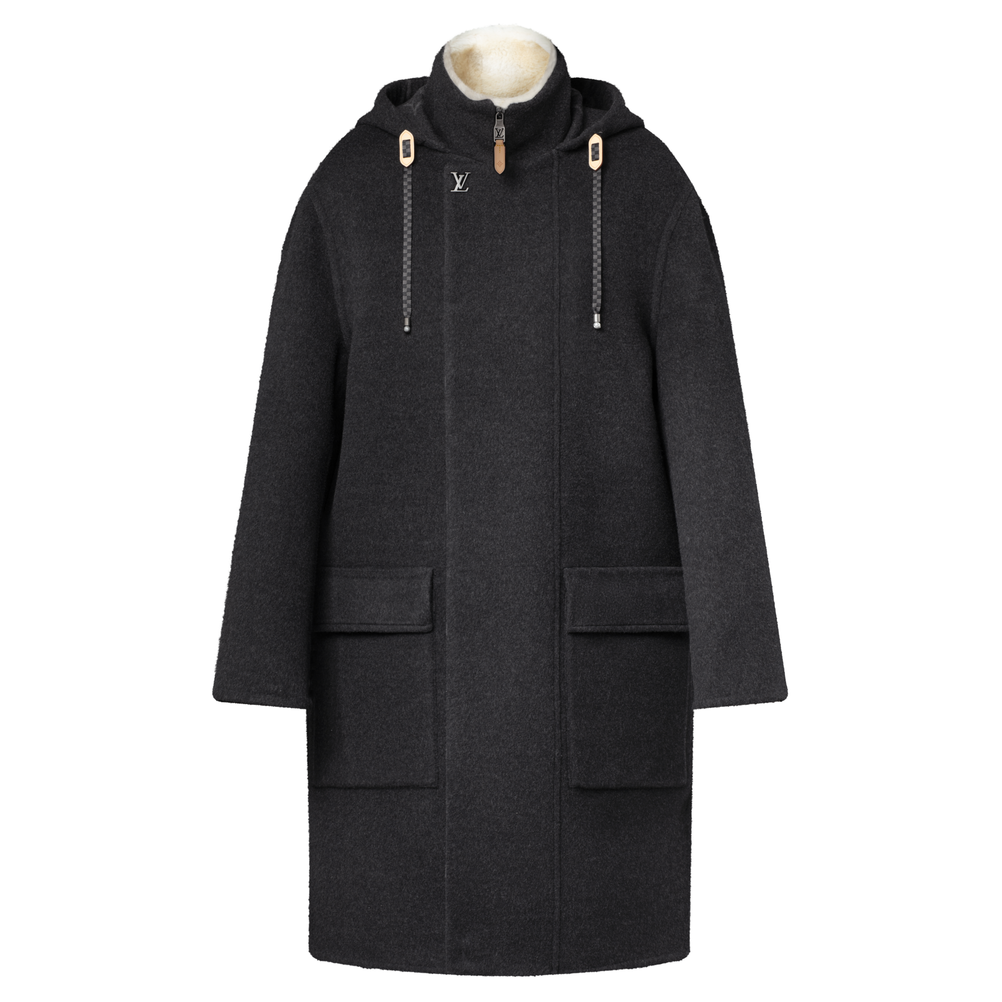 Double Face Mantel aus Kaschmir-Seidengemisch  Herren Ready to Wear Jacken und Mäntel | LOUIS VUITTON (Zoom)
