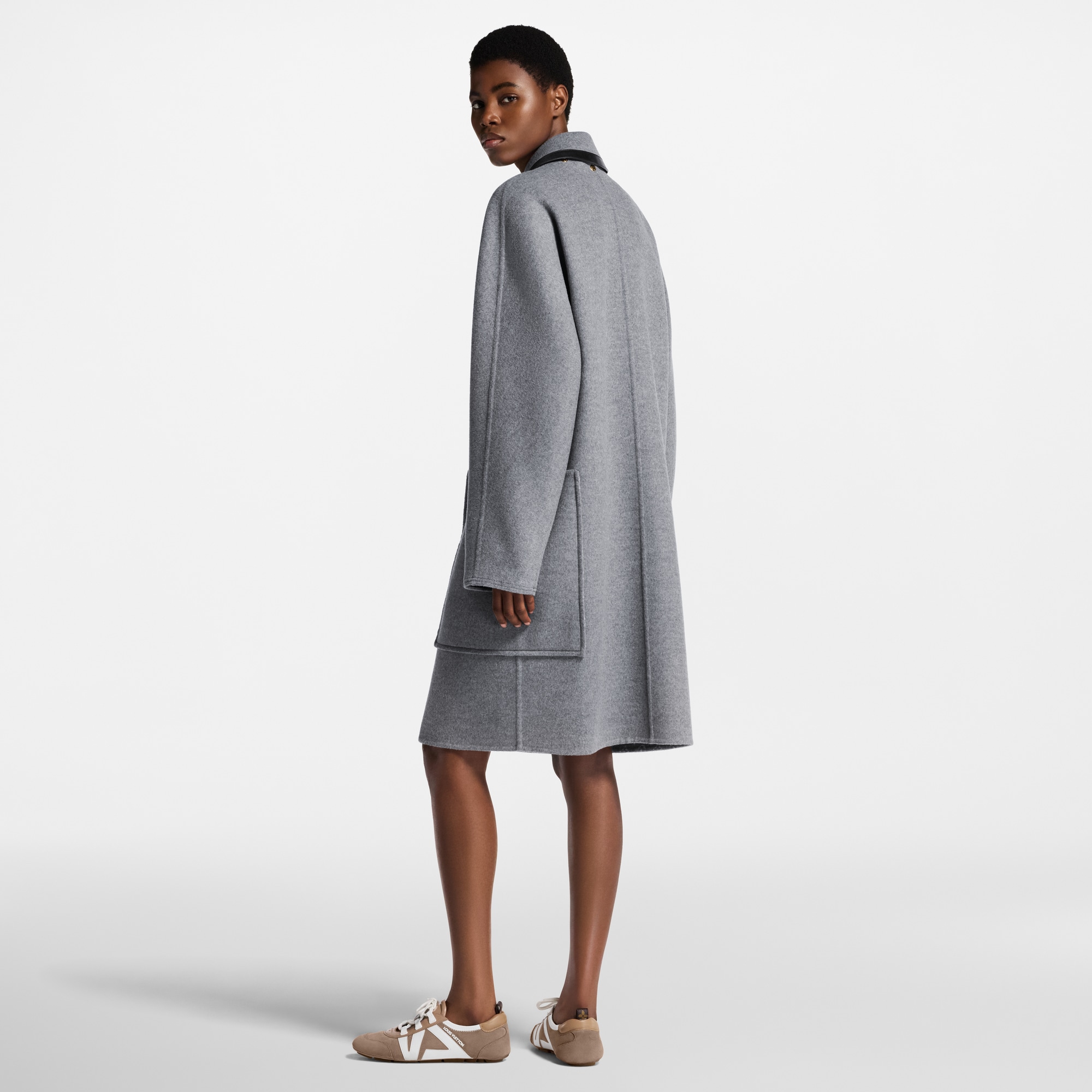 Double Face Mantel mit abnehmbarem Kragen  Damen Ready to Wear Mäntel und Jacken | LOUIS VUITTON (Zoom)