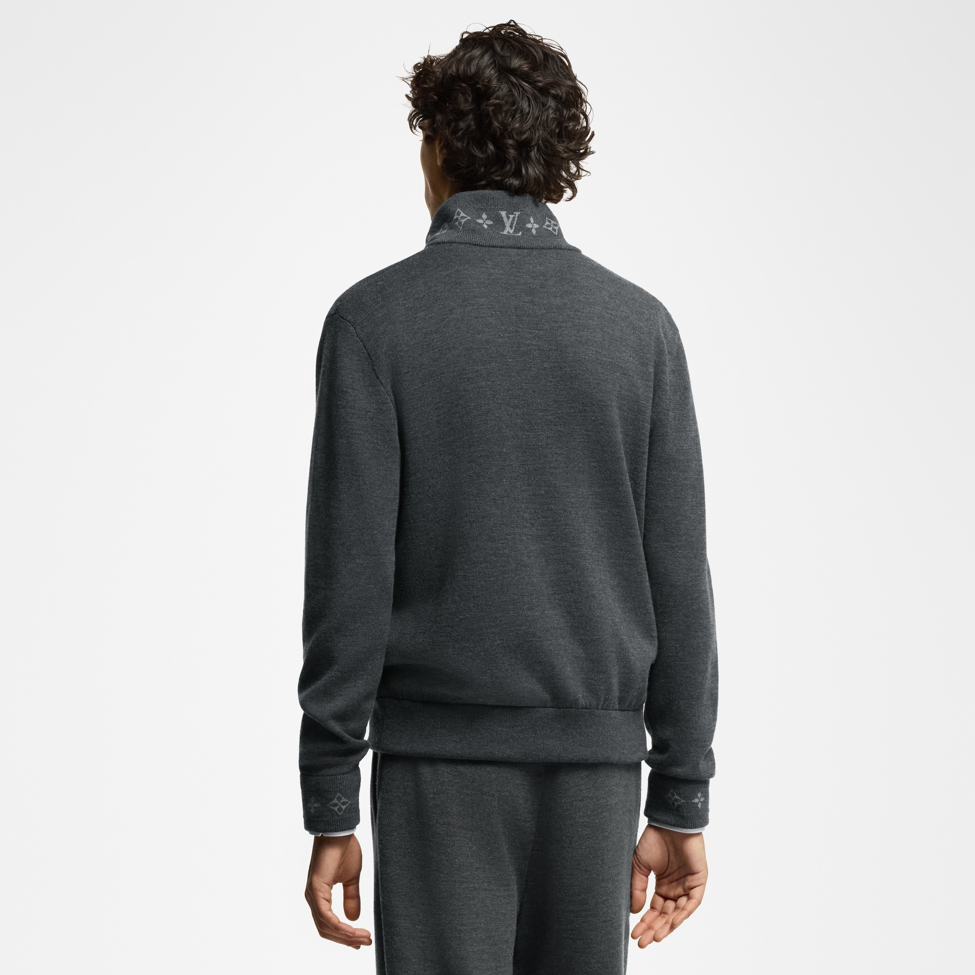 Double Face Travel Blouson aus gestrickter Wolle  Herren Ready to Wear Vollständige Ready to Wear | LOUIS VUITTON (Zoom)