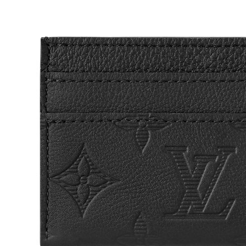 Double Kartenetui Monogram Shadow Leder Taschen und Kleinlederwaren Herren Kleinlederwaren Kartenetuis | LOUIS VUITTON (Zoom)