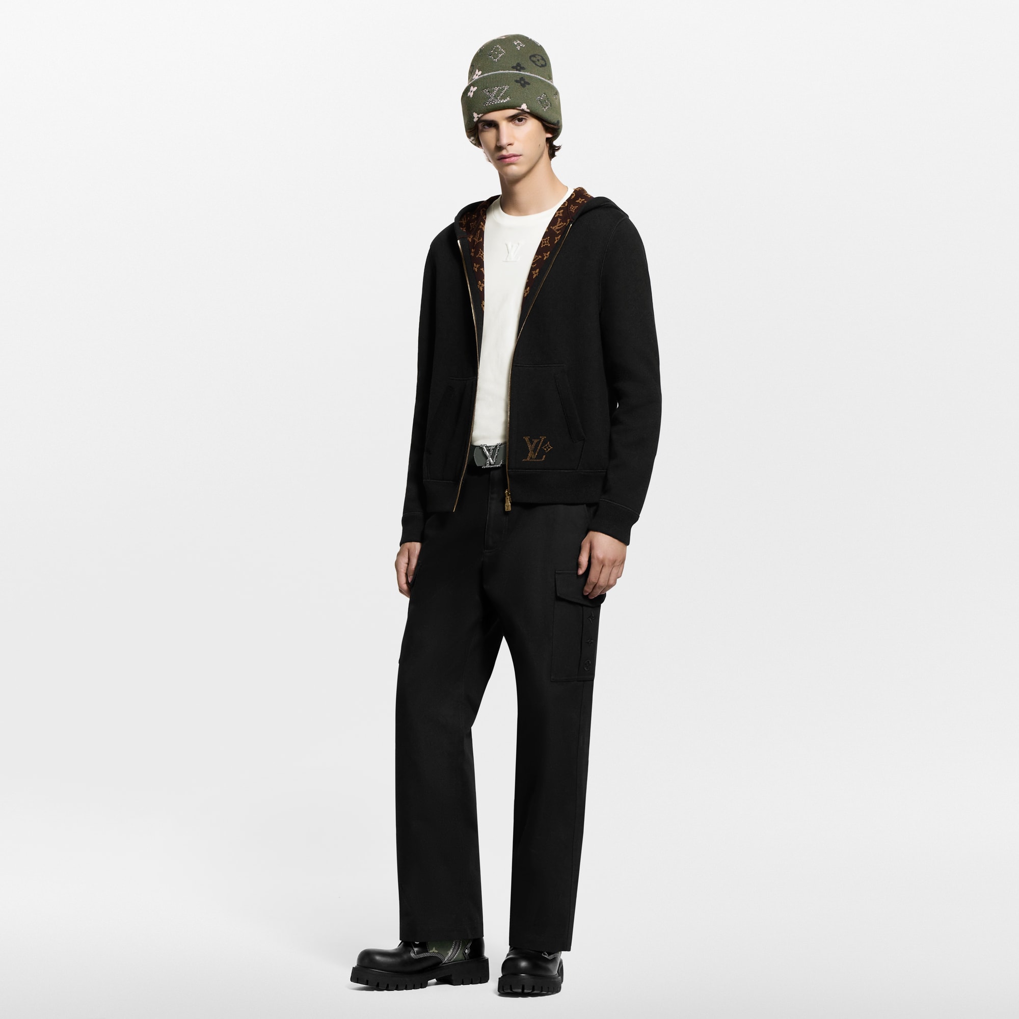 Doubleface Blouson zum Wenden mit Kapuze und Monogram-Motiv  Herren Ready to Wear Vollständige Ready to Wear | LOUIS VUITTON (Zoom)