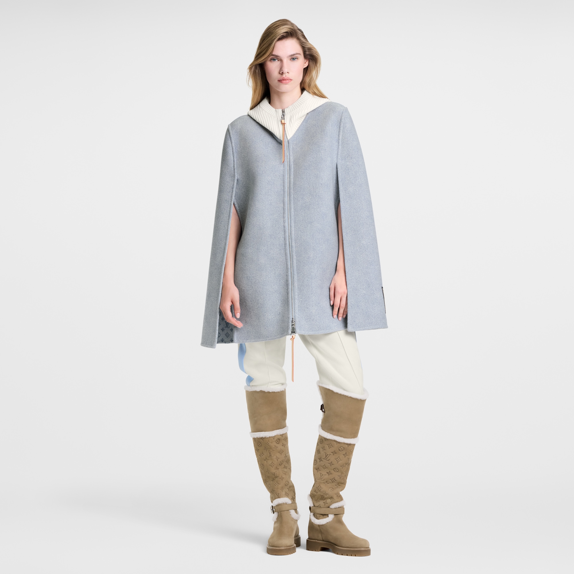 Doubleface Cape in Denim-Optik  Damen Ready to Wear Mäntel und Jacken | LOUIS VUITTON (Zoom)