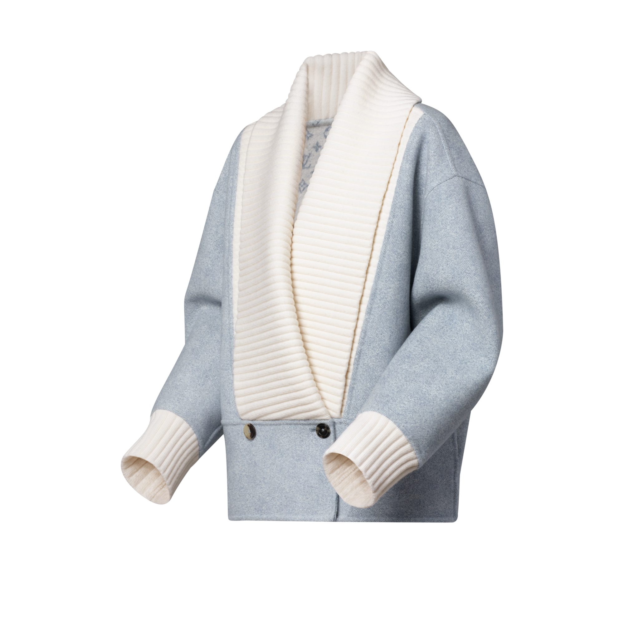 Doubleface Jacke mit Denim-Effekt  Damen Ready to Wear Mäntel und Jacken | LOUIS VUITTON (Zoom)