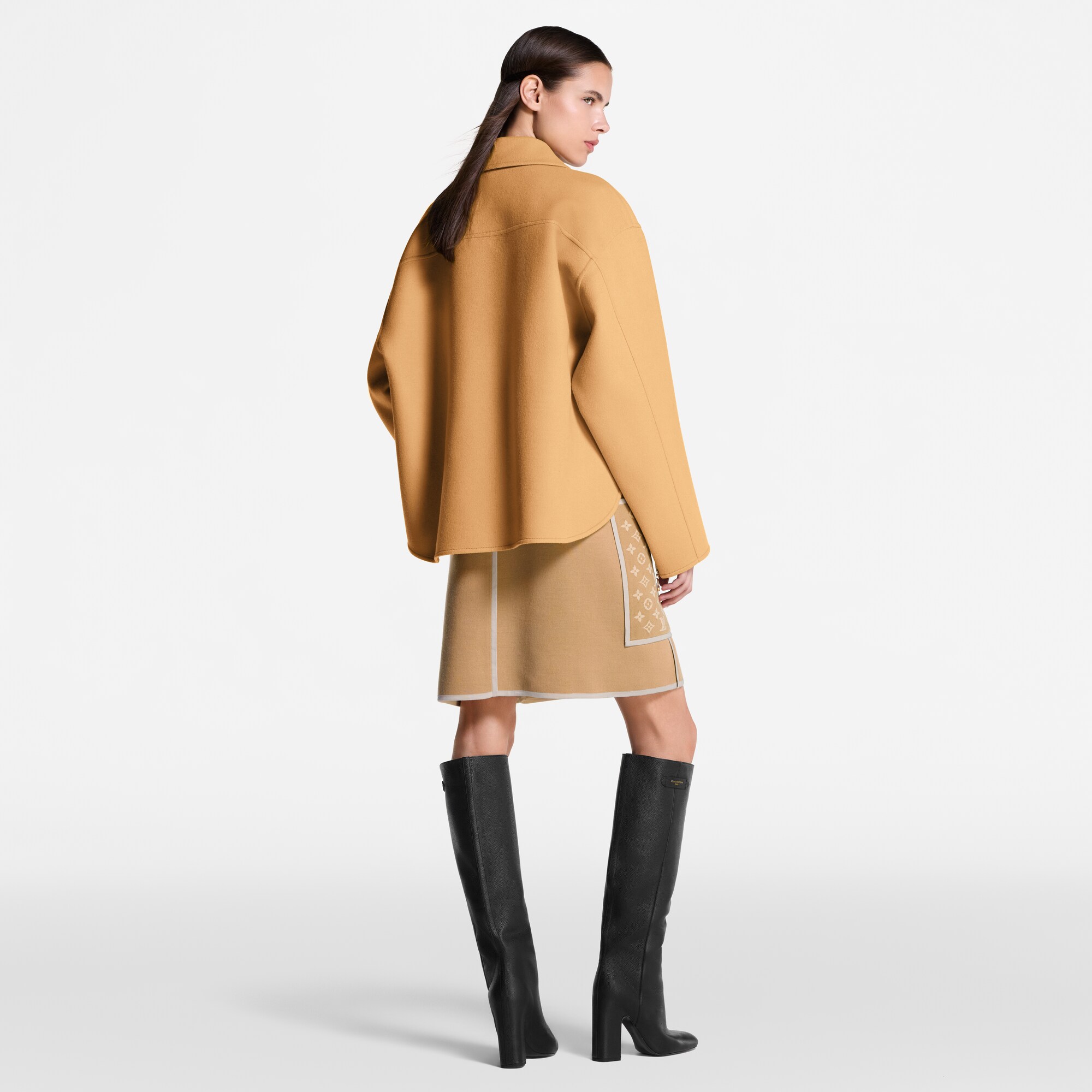 Doubleface Overshirt mit Reißverschlüssen an den Ärmeln  Damen Ready to Wear Mäntel und Jacken | LOUIS VUITTON (Zoom)