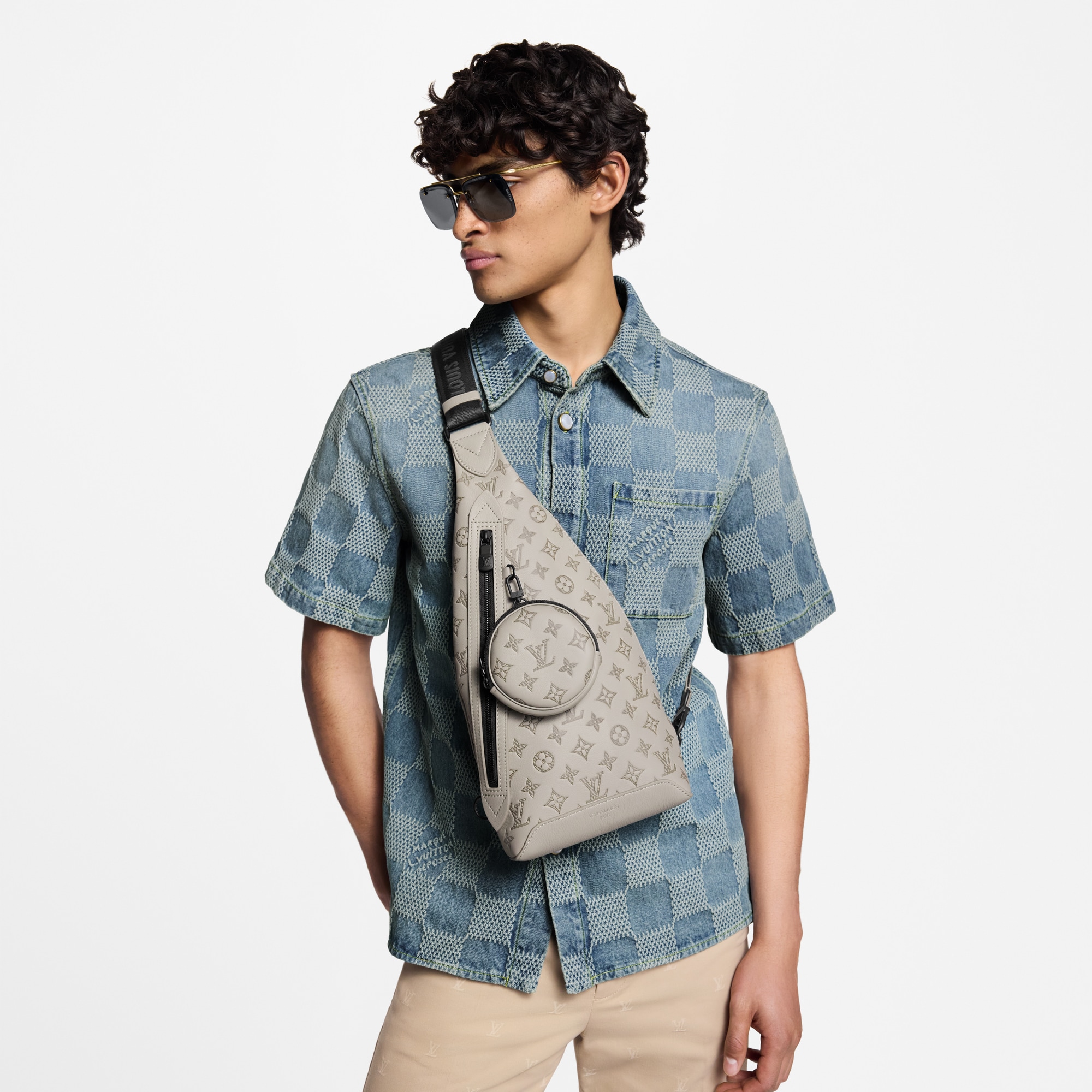 Duo Sling Bag Monogram Shadow Leder Taschen und Kleinlederwaren Damen Handtaschen Neuheiten | LOUIS VUITTON (Zoom)