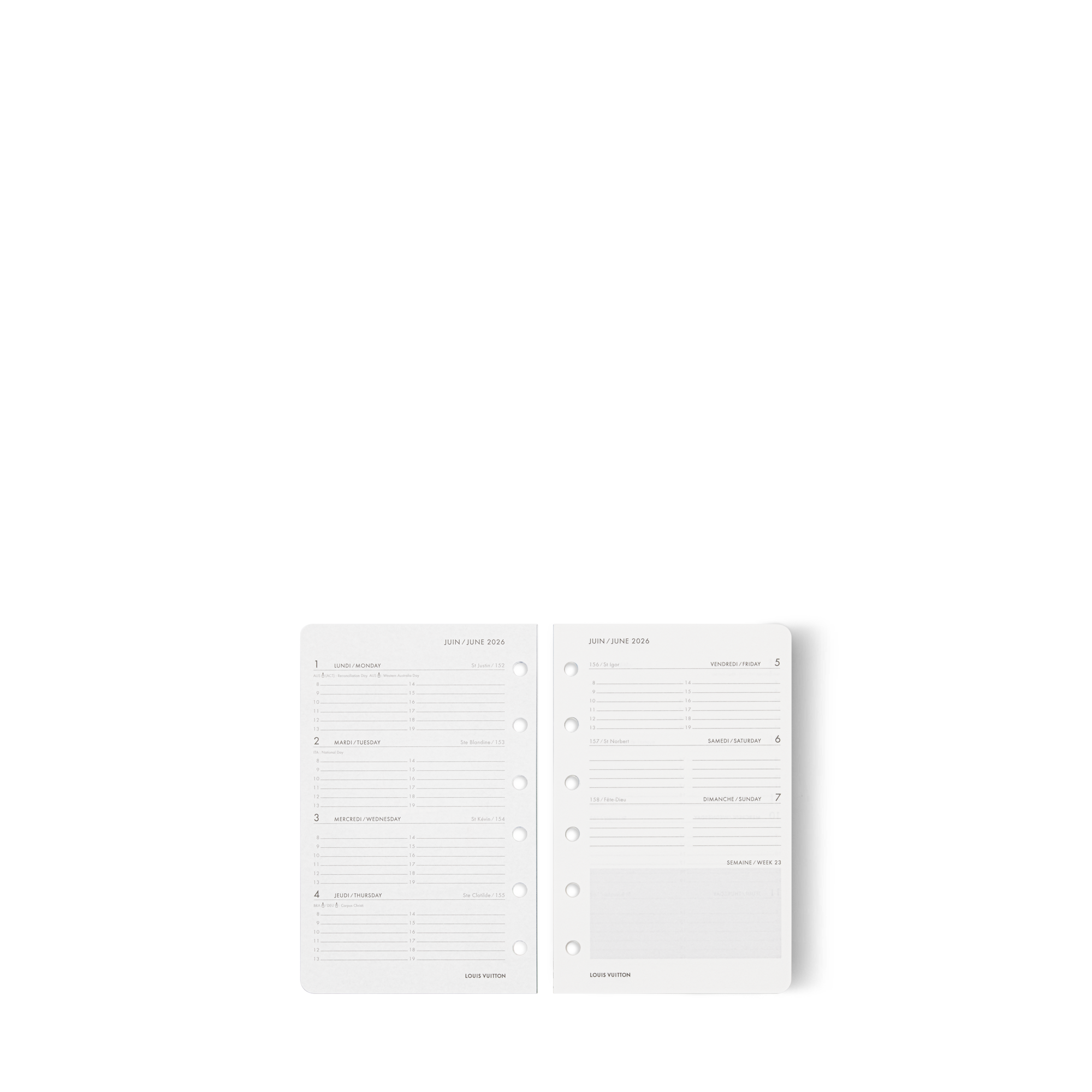 Einlagen für Small Agenda Fonctionnell 2026  Trunks, Reisen und Wohnen Bücher und Schreibaccessoires Stiftetuis, Notizbücher und Agenden | LOUIS VUITTON (Zoom)