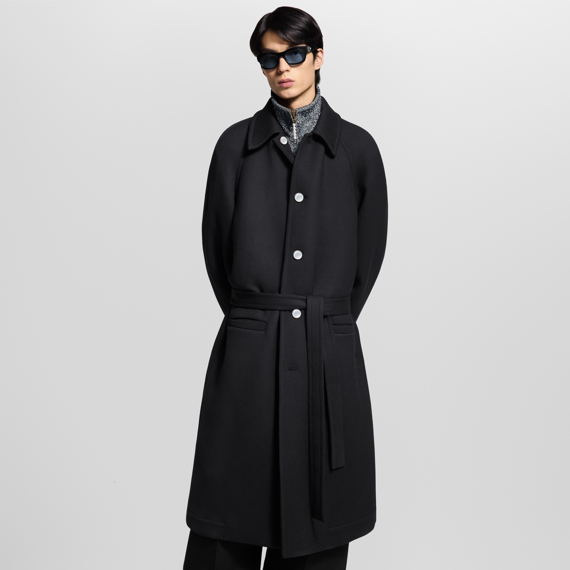 Einreihiger, oversized Mantel  Herren Ready to Wear Jacken und Mäntel | LOUIS VUITTON (Zoom)
