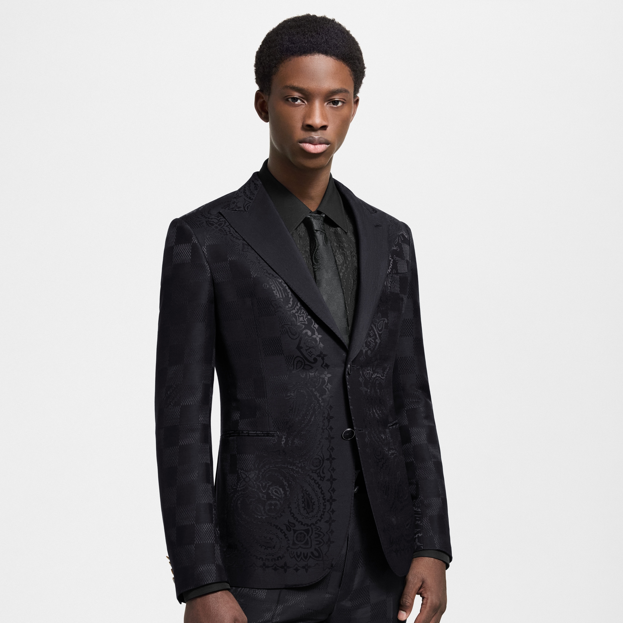 Einreihiges Evening Jackett in Pont Neuf-Passform aus Satin  Herren Ready to Wear Sakkos und Jacketts | LOUIS VUITTON (Zoom)