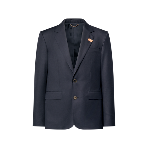 Einreihiges Gaston Jackett aus Seide und Kaschmir Herren Ready to Wear Vollständige Ready to Wear | LOUIS VUITTON (Zoom)