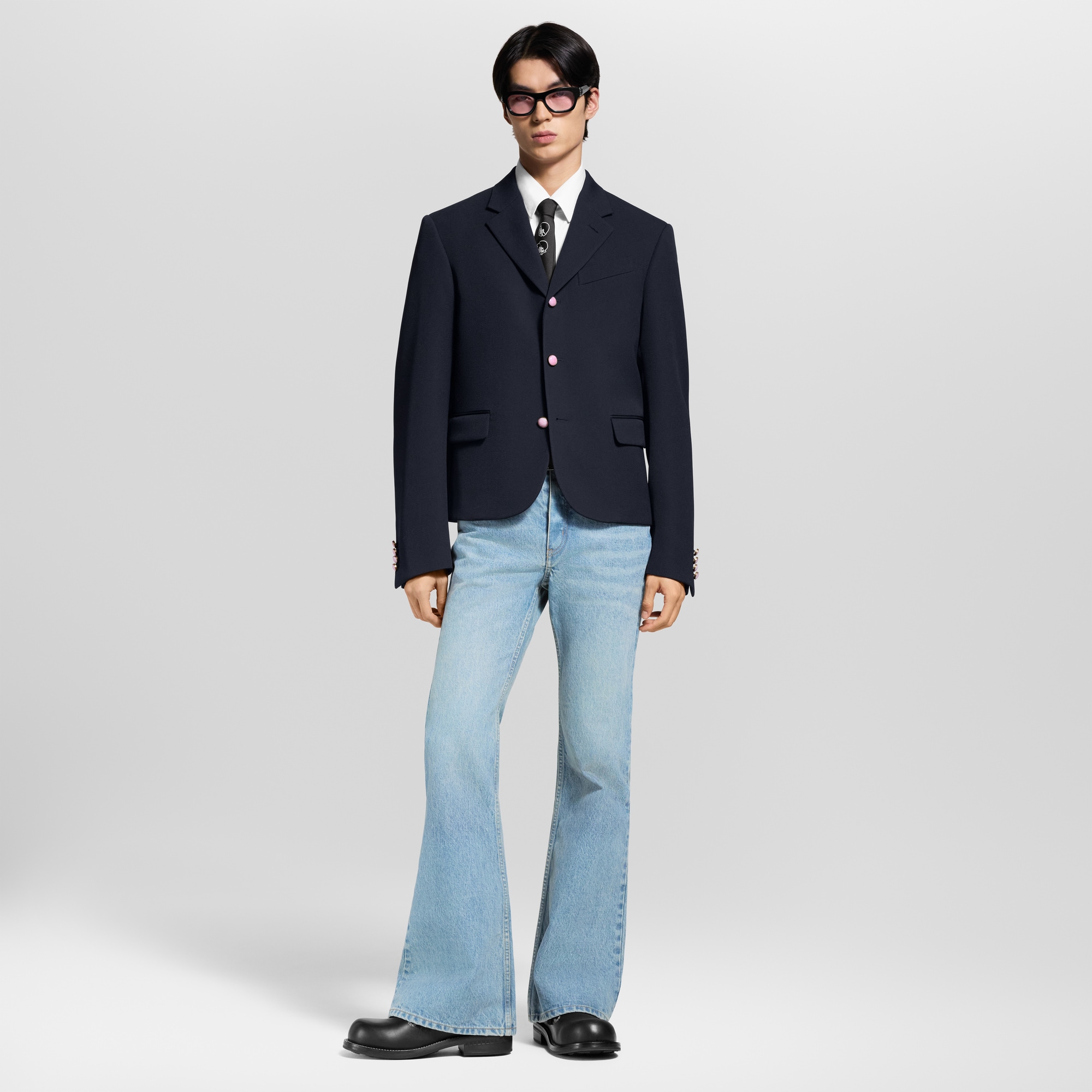 Einreihiges, gekürztes Jackett im klassischen Stil  Herren Ready to Wear Sakkos und Jacketts | LOUIS VUITTON (Zoom)