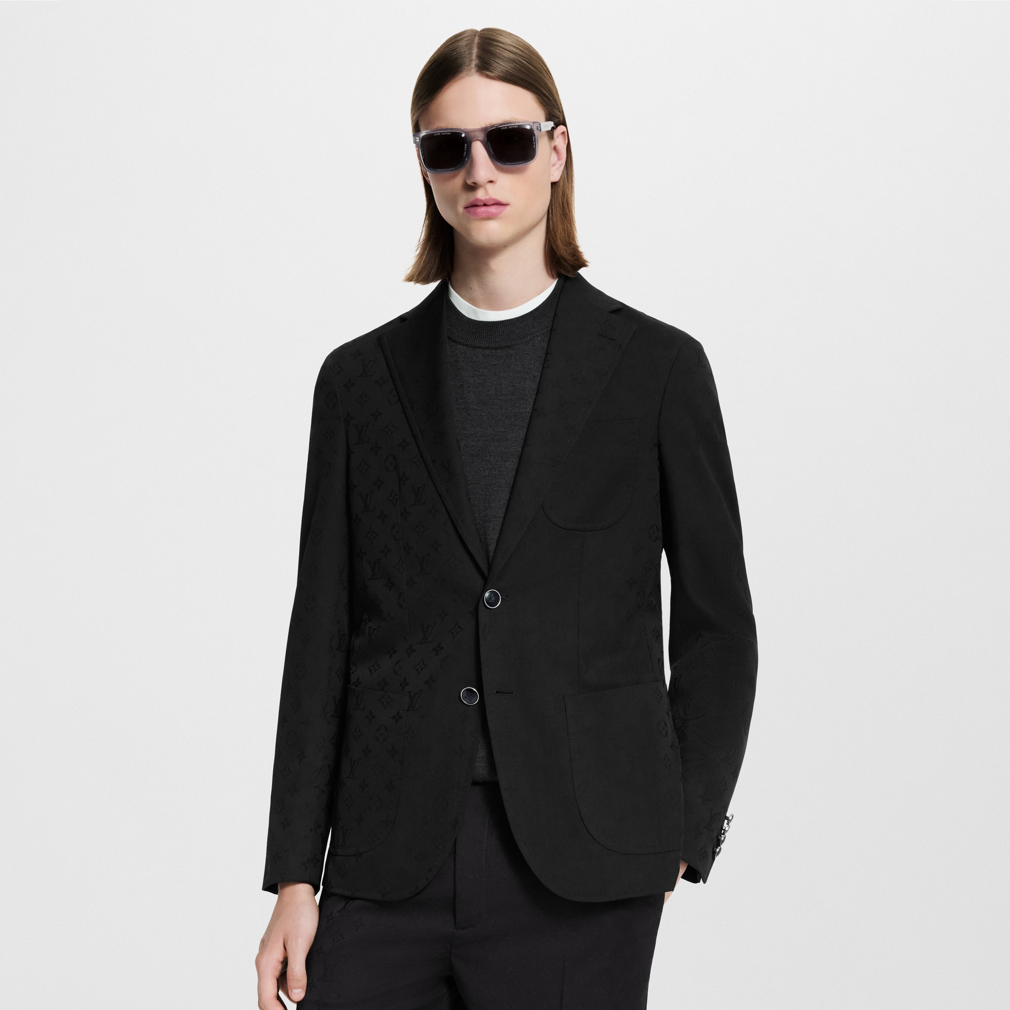 Einreihiges Napolitana Jackett mit Monogram  Herren Ready to Wear (Zoom)
