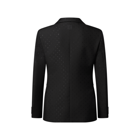 Einreihiges Pont Neuf Jackett aus Satin mit Monogram-Motiv Herren Ready to Wear Vollständige Ready to Wear | LOUIS VUITTON (Zoom)
