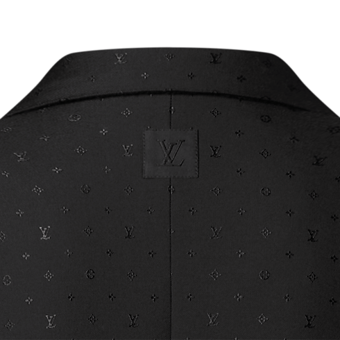 Einreihiges Pont Neuf Jackett aus Satin mit Monogram-Motiv Herren Ready to Wear Vollständige Ready to Wear | LOUIS VUITTON (Zoom)