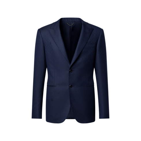 Einreihiges Pont Neuf Jackett mit Damier-Motiv Herren Ready to Wear Sakkos und Jacketts | LOUIS VUITTON (Zoom)