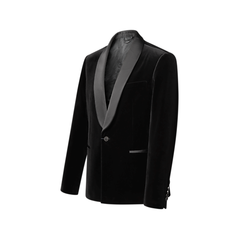 Einreihiges Smoking Jacke aus Samt Herren Ready to Wear Vollständige Ready to Wear | LOUIS VUITTON (Zoom)