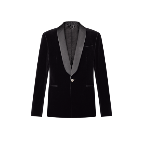 Einreihiges Smoking Jackett aus Samt Herren Ready to Wear Sakkos und Jacketts | LOUIS VUITTON (Zoom)