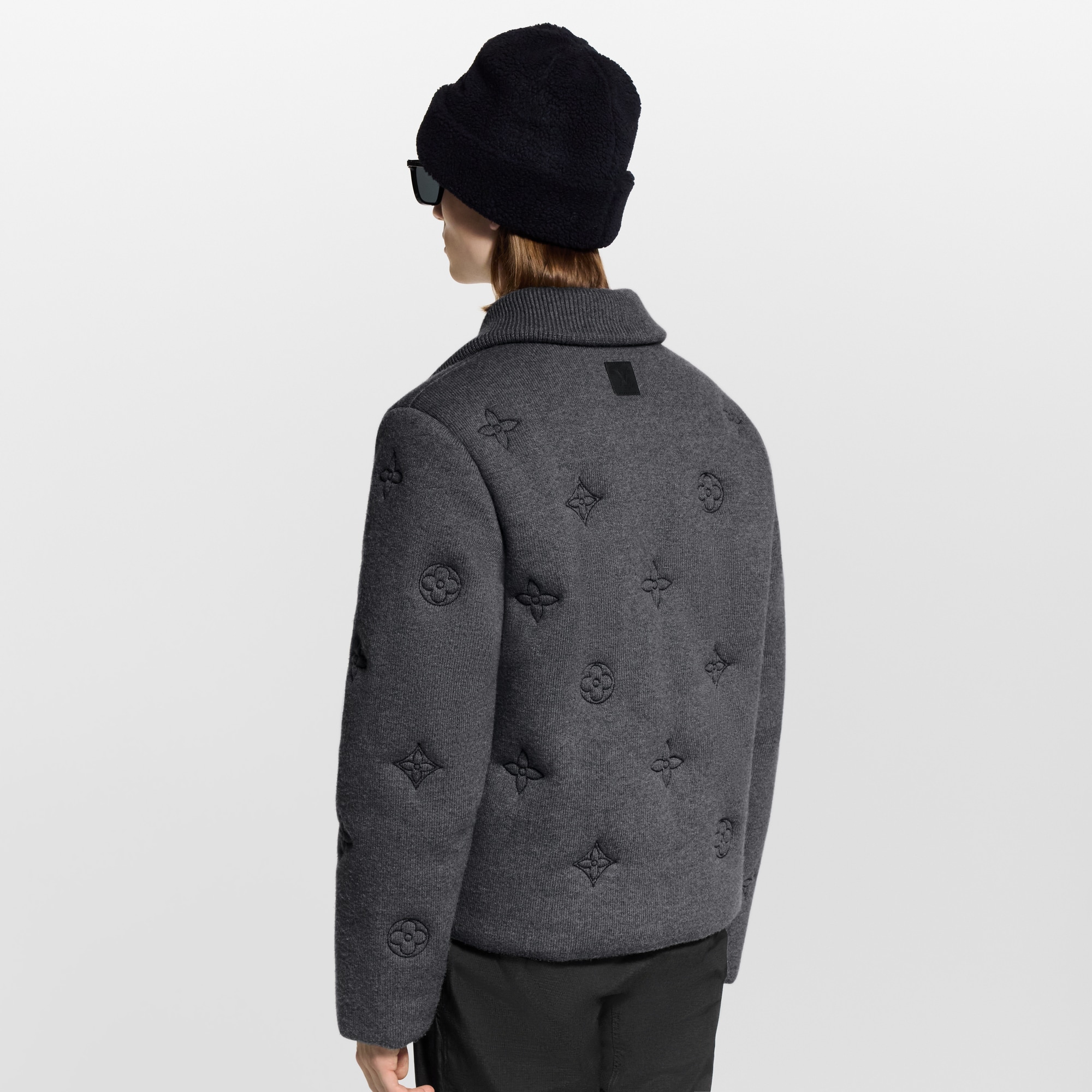 Eleganter Blouson aus Strick mit Daunen und Monogram-Motiv  Neuheiten Herren LV Ski | LOUIS VUITTON (Zoom)