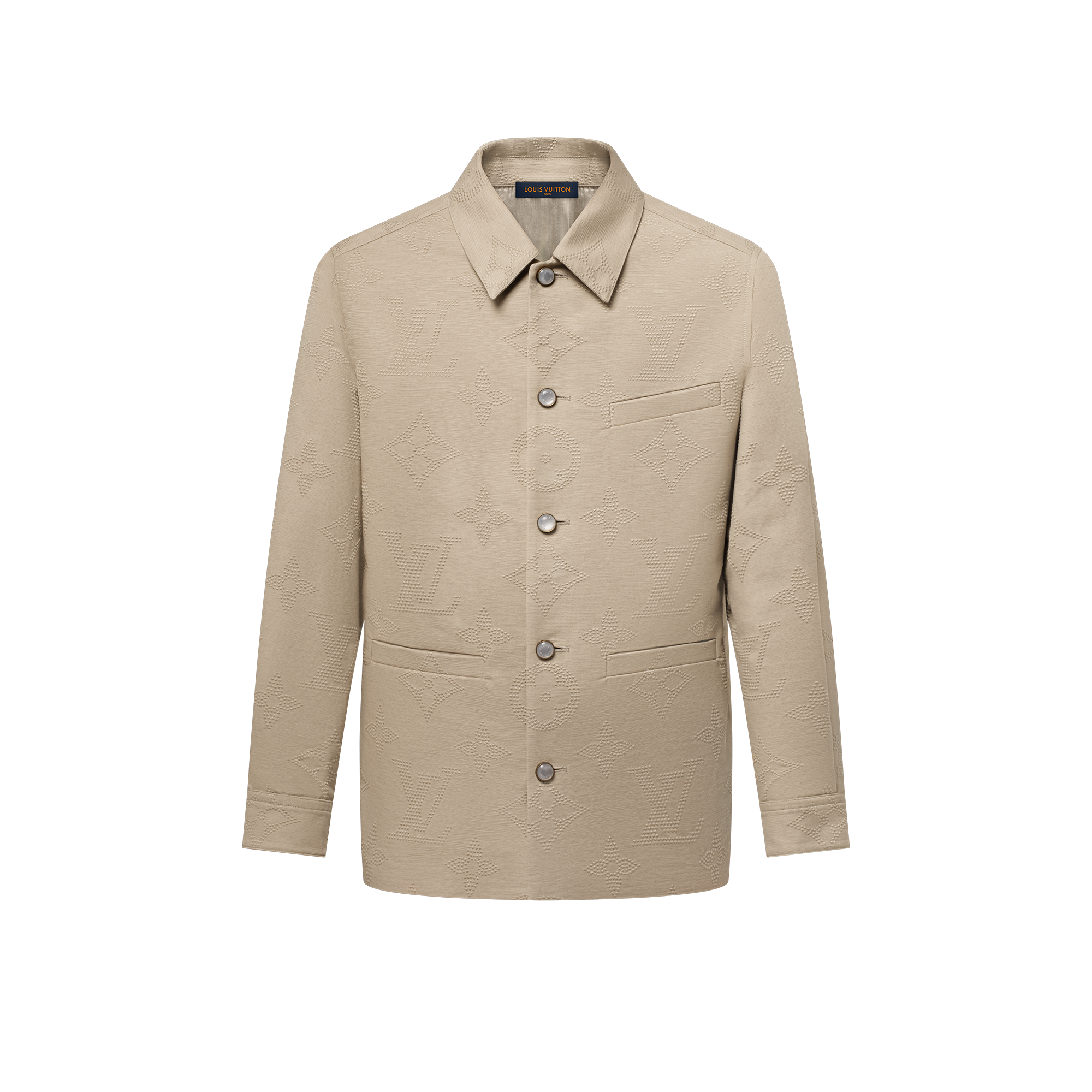 Elegantes Overshirt mit gesticktem Monogram  Herren Ready to Wear Jacken und Mäntel | LOUIS VUITTON (Zoom)