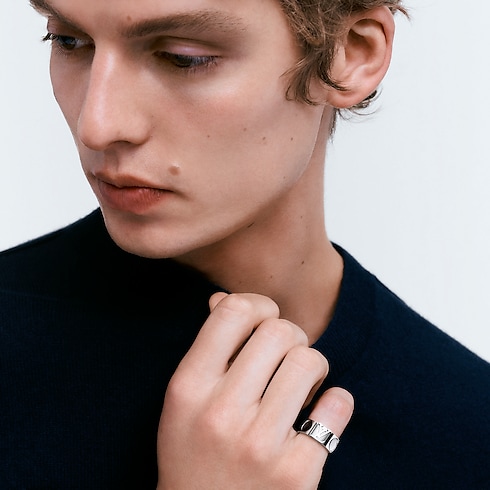 Empreinte breiter Ring, Weißgold Schmuck Kategorien Alle Schmuckstücke | LOUIS VUITTON (Zoom)