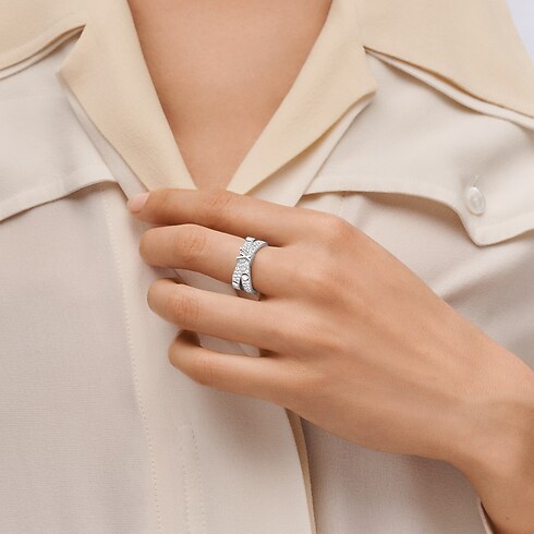 Empreinte Doppelring, Weißgold und Diamanten Schmuck Kategorien Alle Schmuckstücke | LOUIS VUITTON (Zoom)