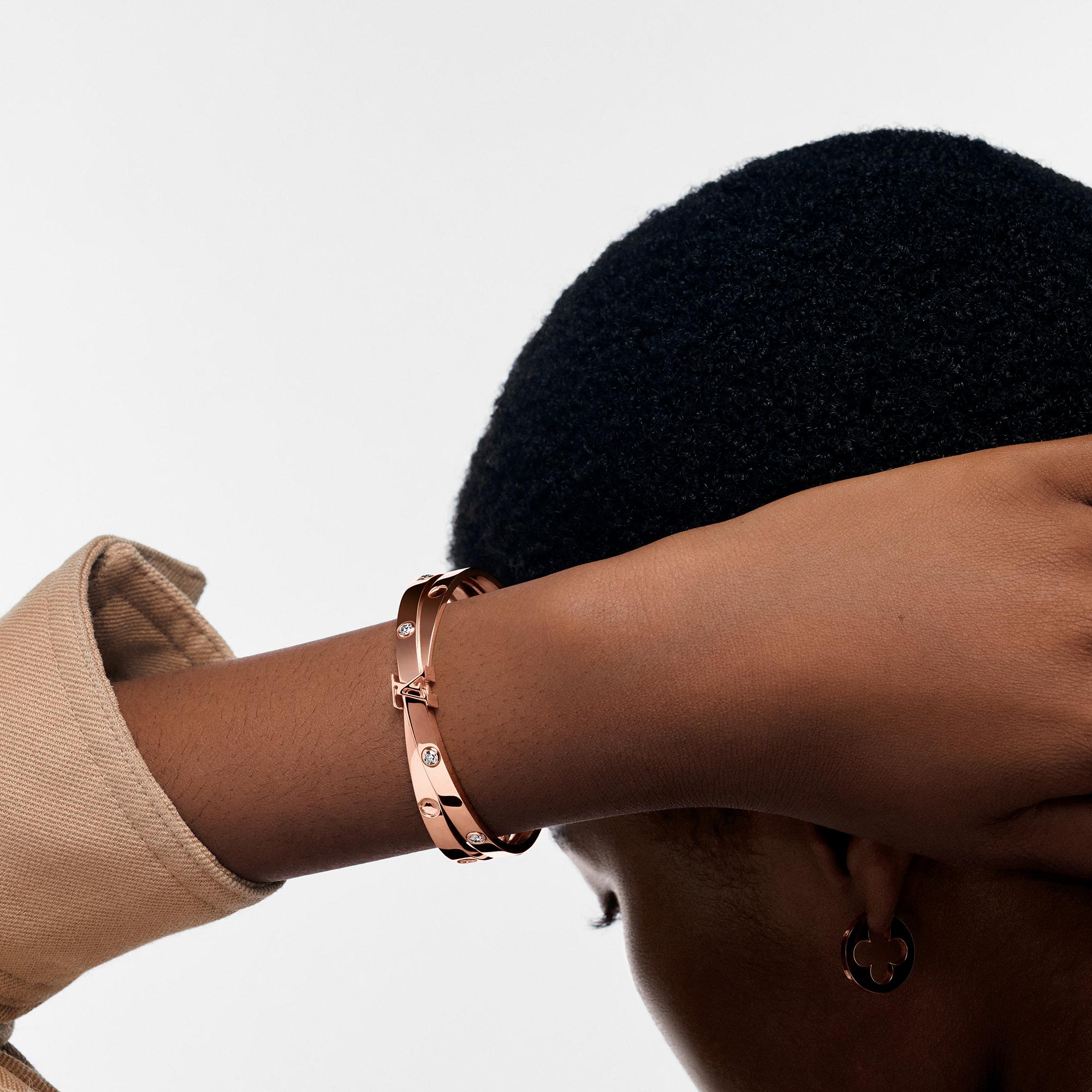Empreinte zweireihiger Armreif, Roségold und Diamanten  Schmuck Kategorien Armbänder | LOUIS VUITTON (Zoom)
