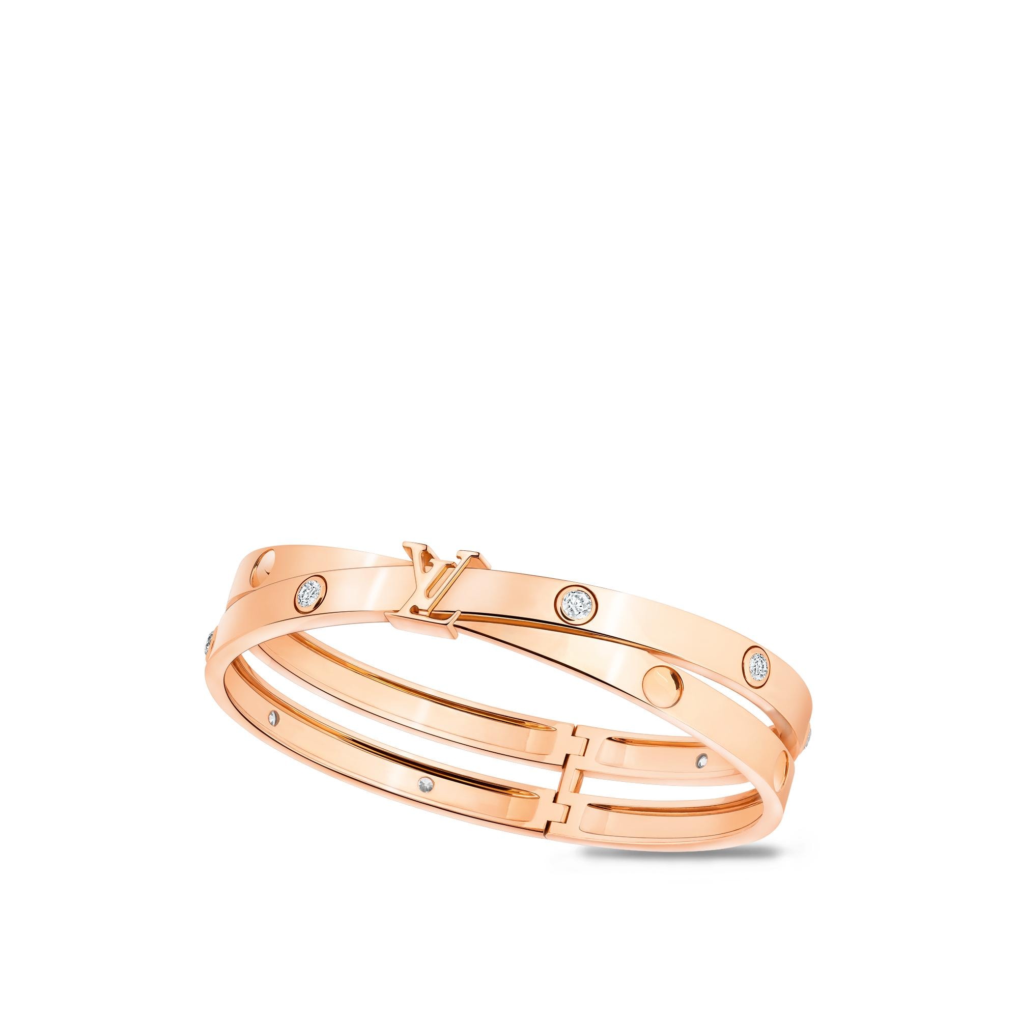 Empreinte zweireihiger Armreif, Roségold und Diamanten  Schmuck Kategorien Armbänder | LOUIS VUITTON (Zoom)