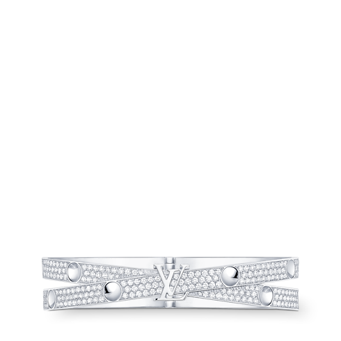 Empreinte zweireihiger Armreif, Weißgold und Diamanten Schmuck Kategorien Armbänder | LOUIS VUITTON (Zoom)