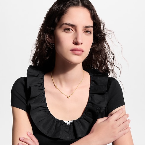 Essential V Strass PM Halskette S00 Damen Modeschmuck Halsketten | LOUIS VUITTON (Zoom)
