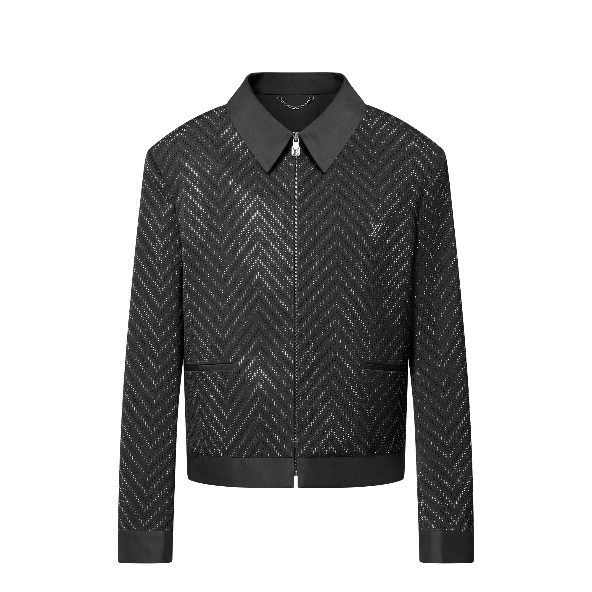 Evening Blouson mit Kristall-Strass  Herren Ready to Wear Jacken und Mäntel | LOUIS VUITTON (Zoom)