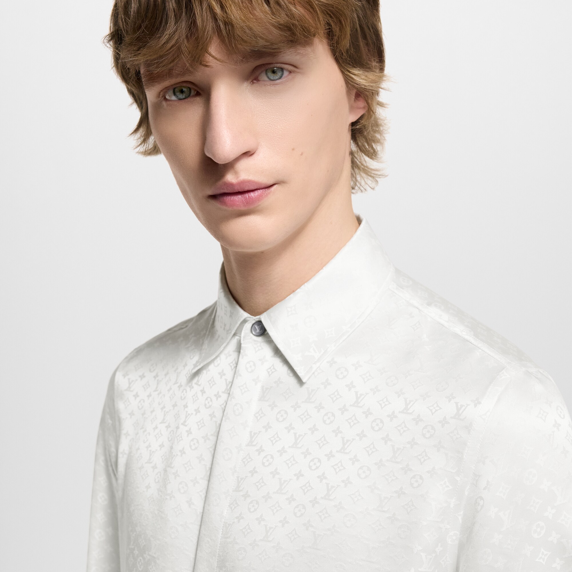 Evening Hemd aus Mini Monogram Seide  Herren Ready to Wear Hemden | LOUIS VUITTON (Zoom)