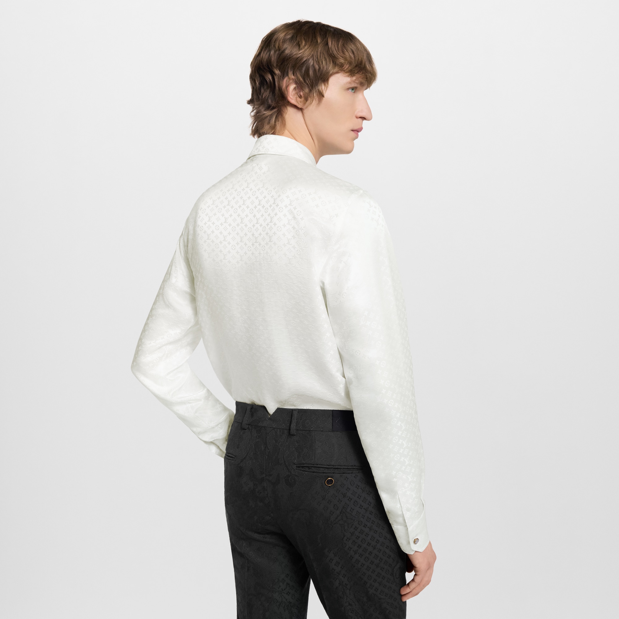 Evening Hemd aus Mini Monogram Seide  Herren Ready to Wear Hemden | LOUIS VUITTON (Zoom)