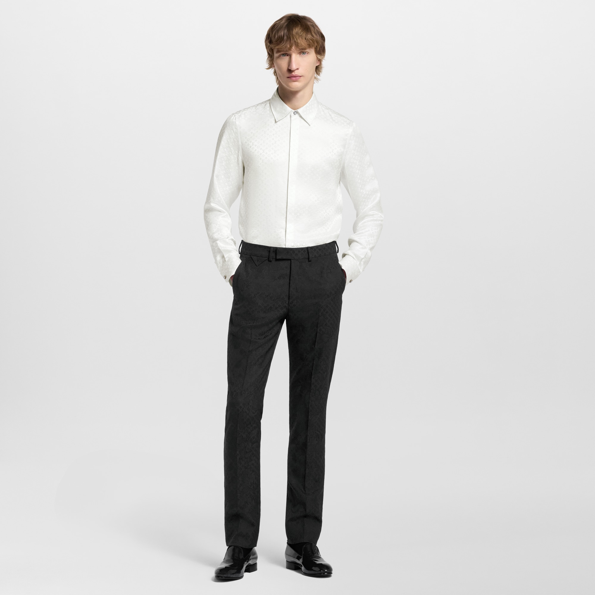 Evening Hemd aus Mini Monogram Seide  Herren Ready to Wear Hemden | LOUIS VUITTON (Zoom)