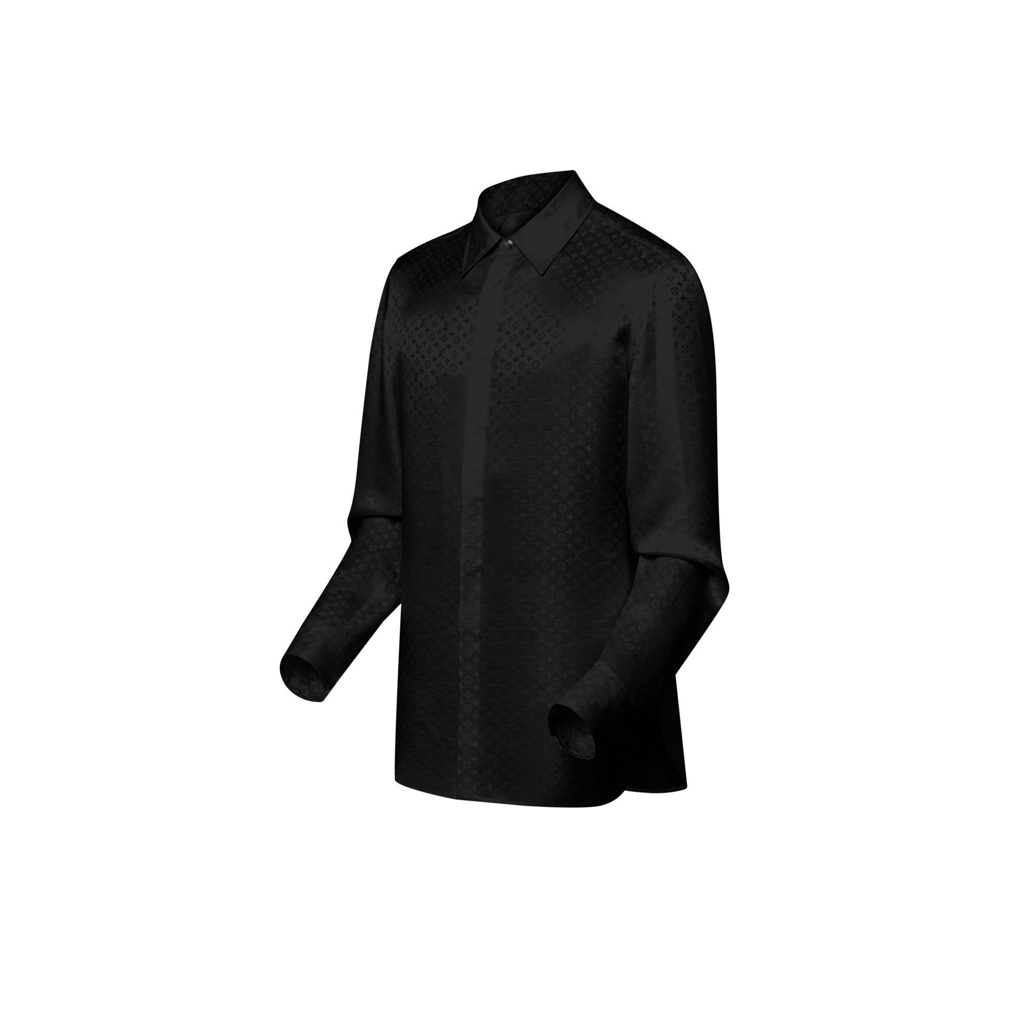Evening Hemd aus Mini Monogram Seide  Herren Ready to Wear Hemden | LOUIS VUITTON (Zoom)