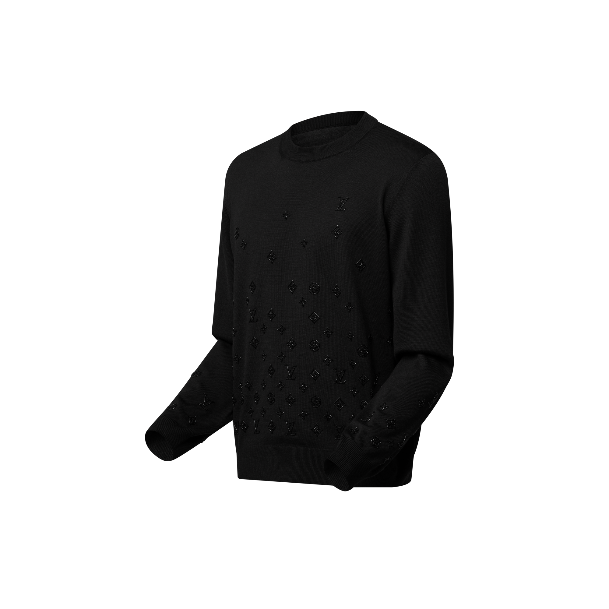 Evening Rundhalspullover mit Verzierungen  Herren Ready to Wear Vollständige Ready to Wear | LOUIS VUITTON (Zoom)