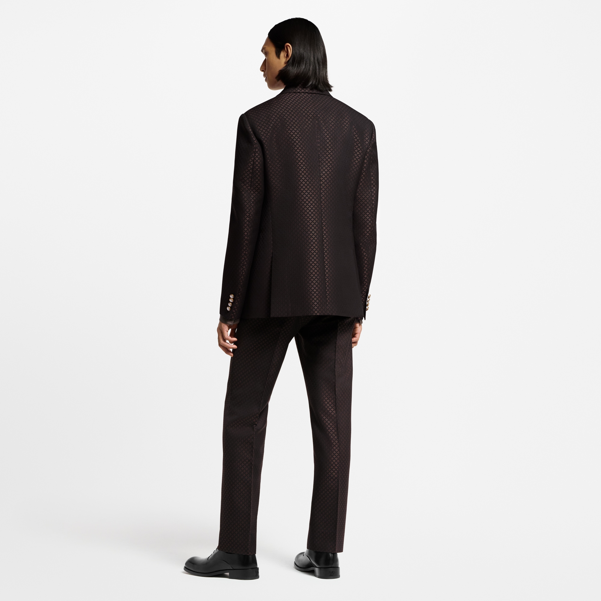 Evening Zigarettenhose aus Woll-Seidengemisch mit Monogram  Herren Ready to Wear Hosen | LOUIS VUITTON (Zoom)