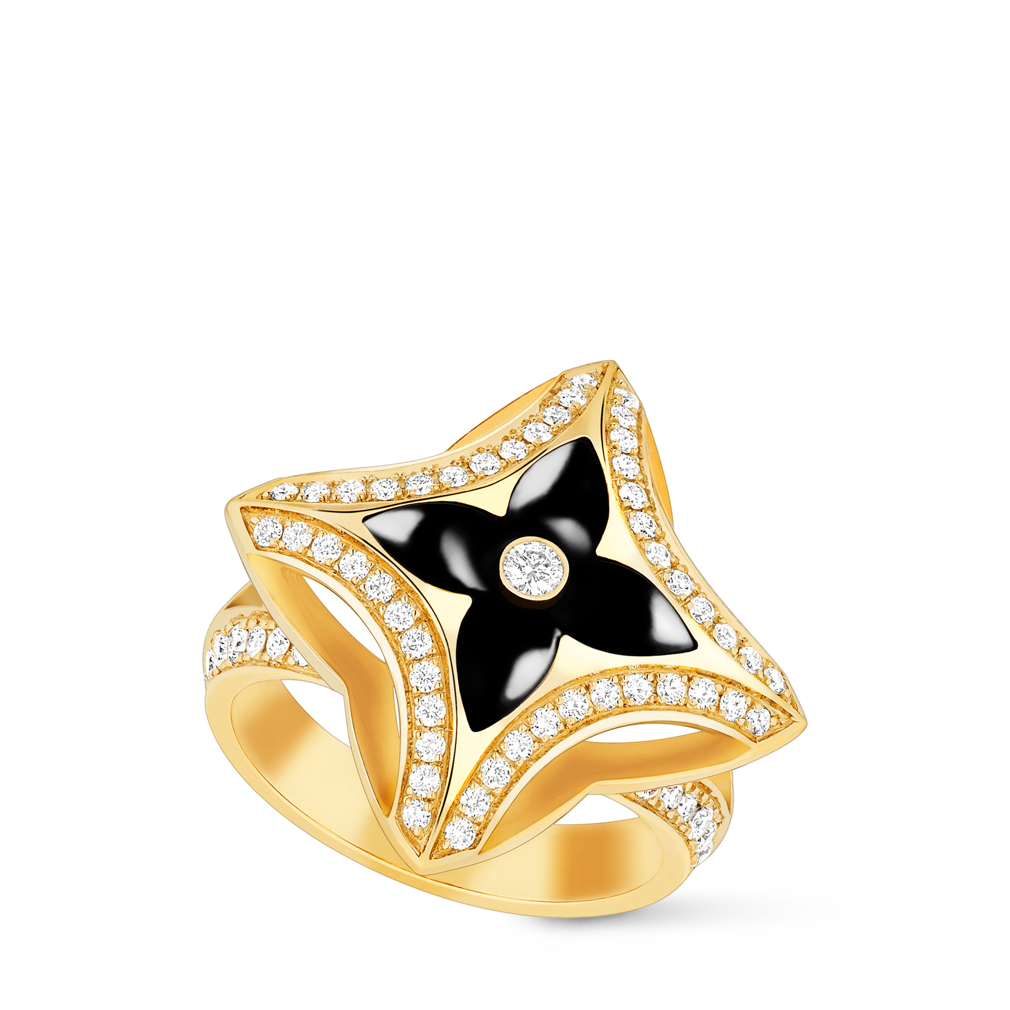 Ever Blossom Ring, Gelbgold, Onyx & Diamanten  Schmuck Kategorien Alle Schmuckstücke | LOUIS VUITTON (Zoom)