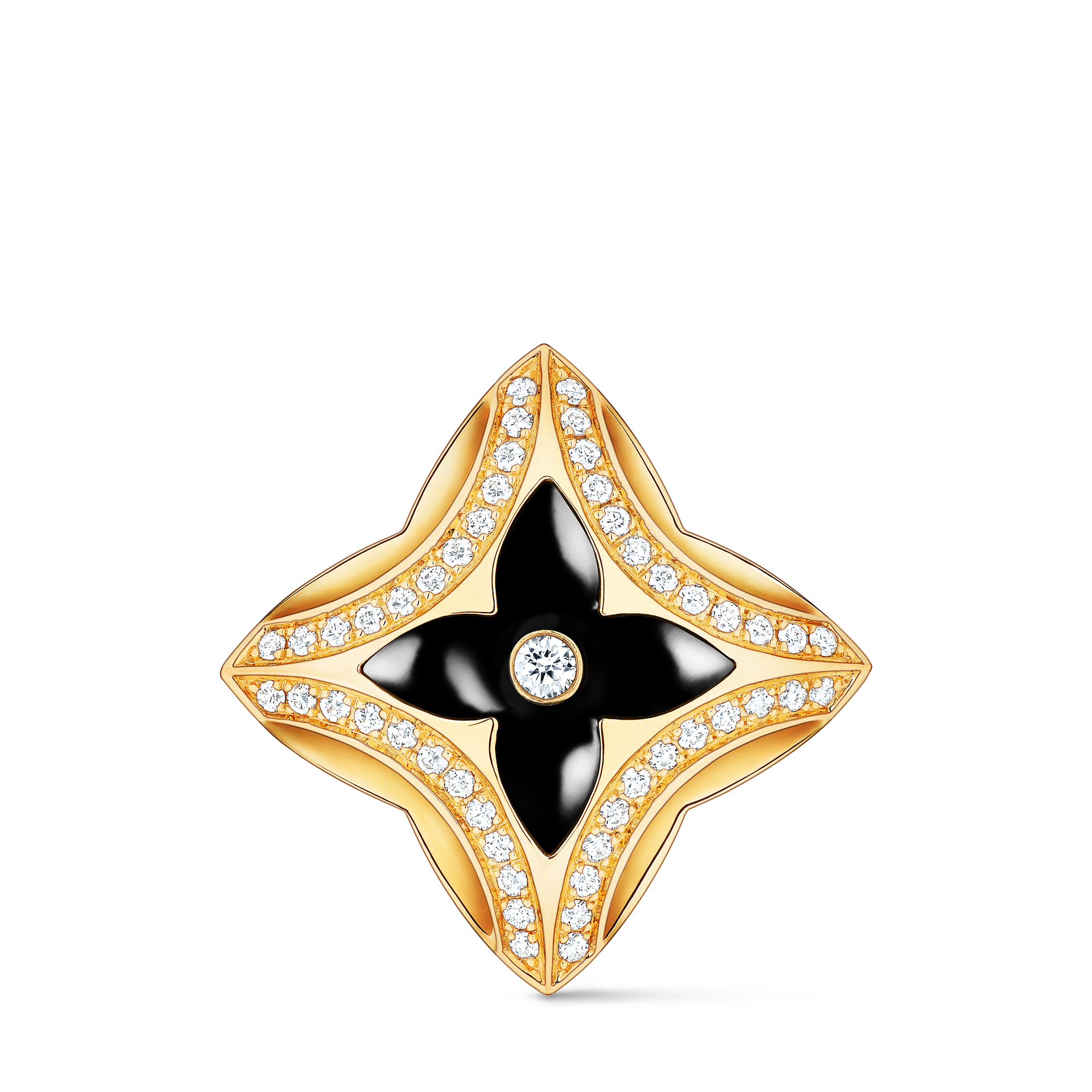 Ever Blossom Ring, Gelbgold, Onyx & Diamanten  Schmuck Kategorien Alle Schmuckstücke | LOUIS VUITTON (Zoom)