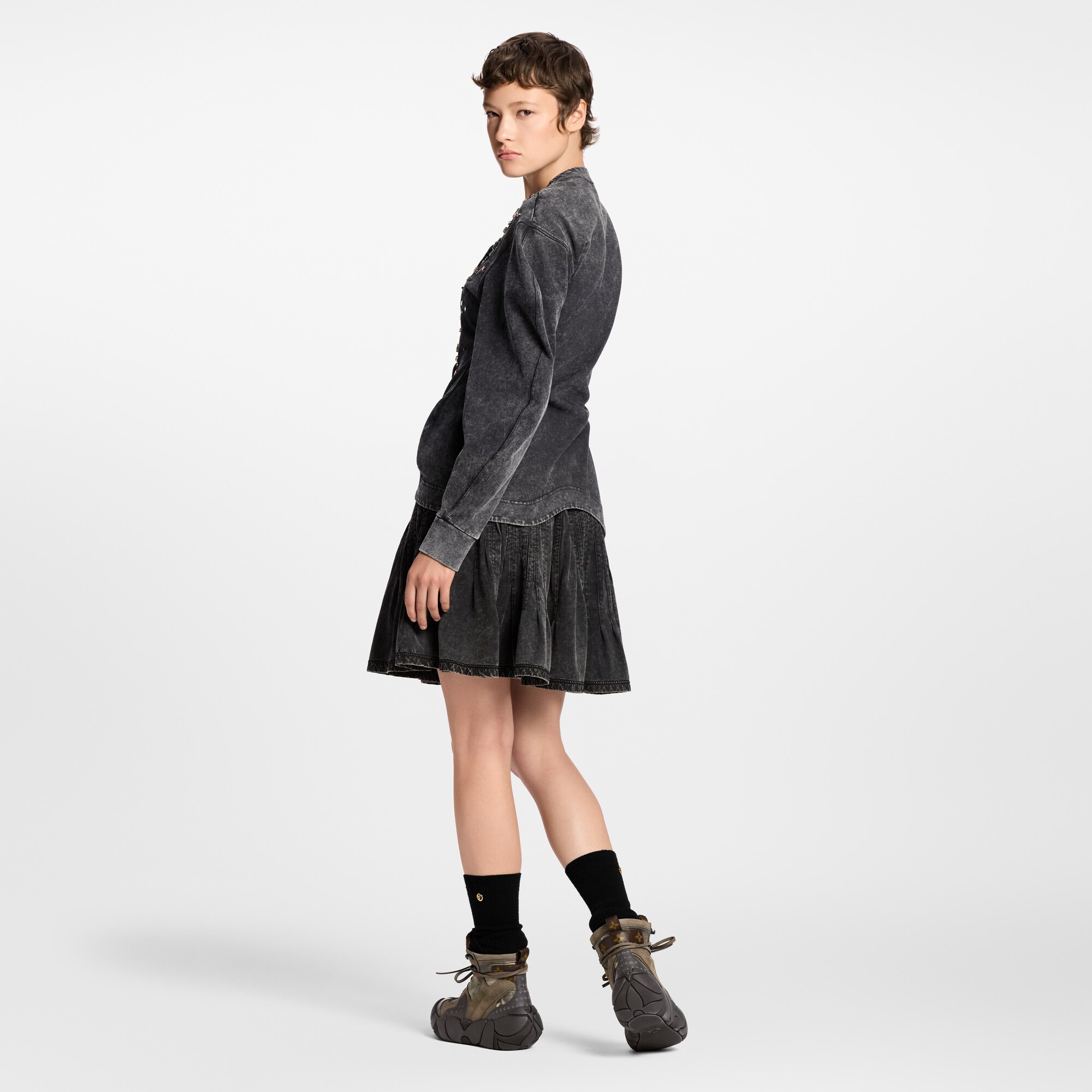 Faltenrock aus Jersey  Damen Ready to Wear Röcke und Shorts | LOUIS VUITTON (Zoom)