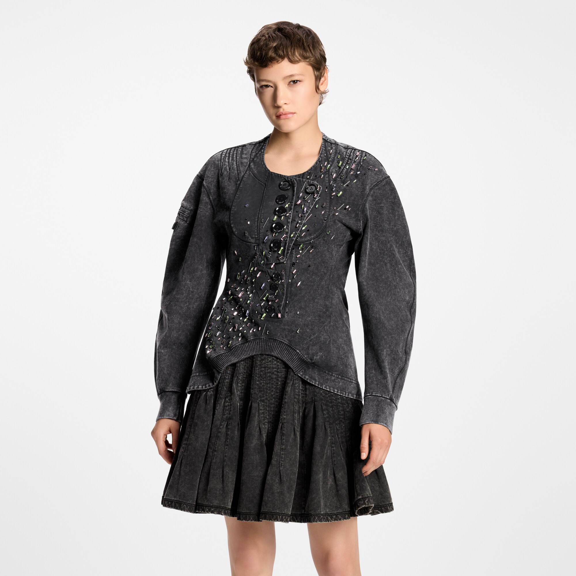 Faltenrock aus Jersey  Damen Ready to Wear Röcke und Shorts | LOUIS VUITTON (Zoom)