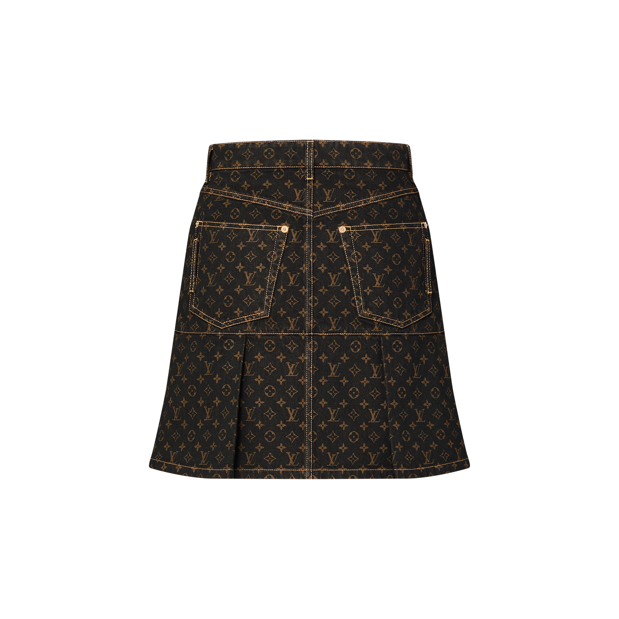 Faltenrock in Monogram Denim  Damen Ready to Wear Röcke und Shorts | LOUIS VUITTON (Zoom)