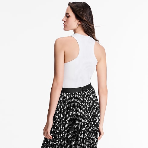 Faltenrock mit gestreiftem Detail und Monogram Damen Ready to Wear Röcke und Shorts | LOUIS VUITTON (Zoom)