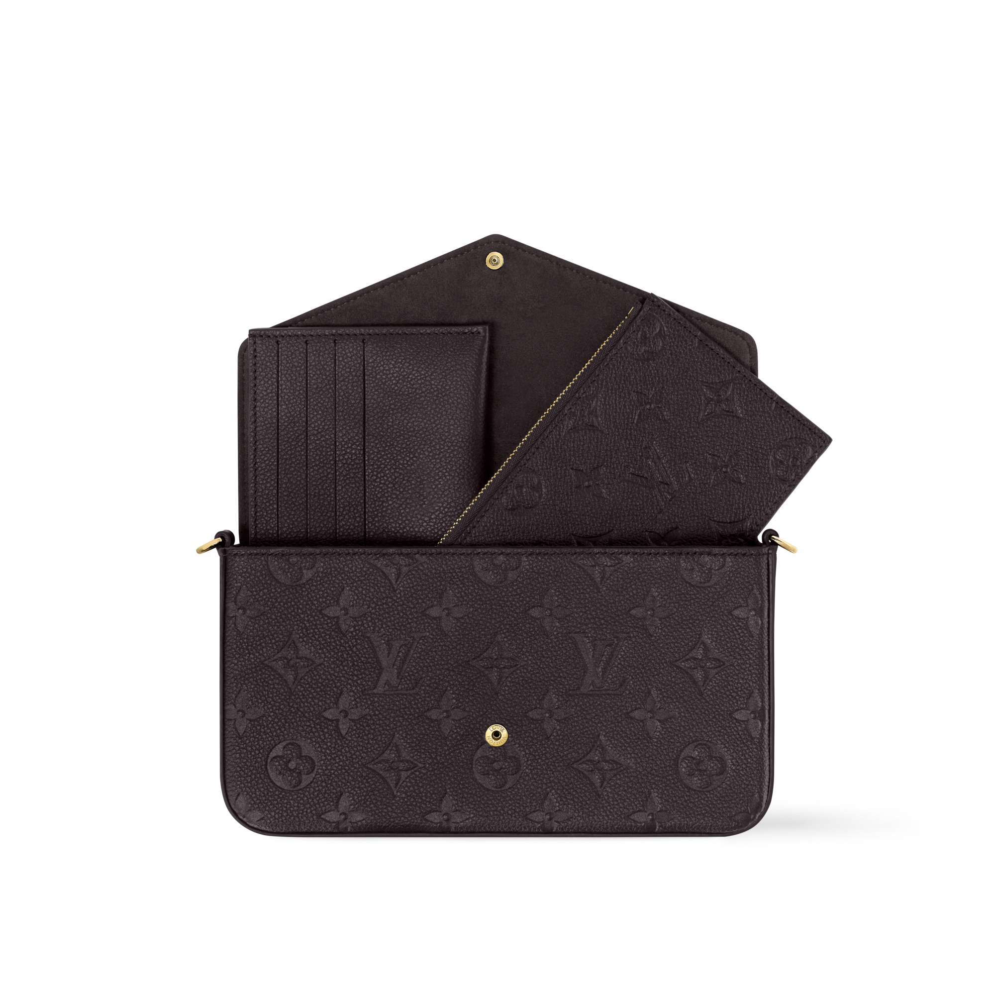 Félicie Pochette Monogram Empreinte Leder Damen Geldbörsen und Kleinlederwaren Tragbare Geldbörsen und Mikro-Taschen | LOUIS VUITTON (Zoom)