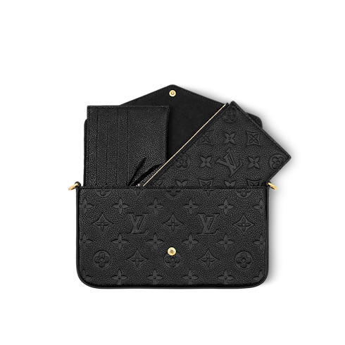Félicie Pochette Monogram Empreinte Leder Damen Geldbörsen und Kleinlederwaren Tragbare Geldbörsen und Mikro-Taschen | LOUIS VUITTON (Zoom)
